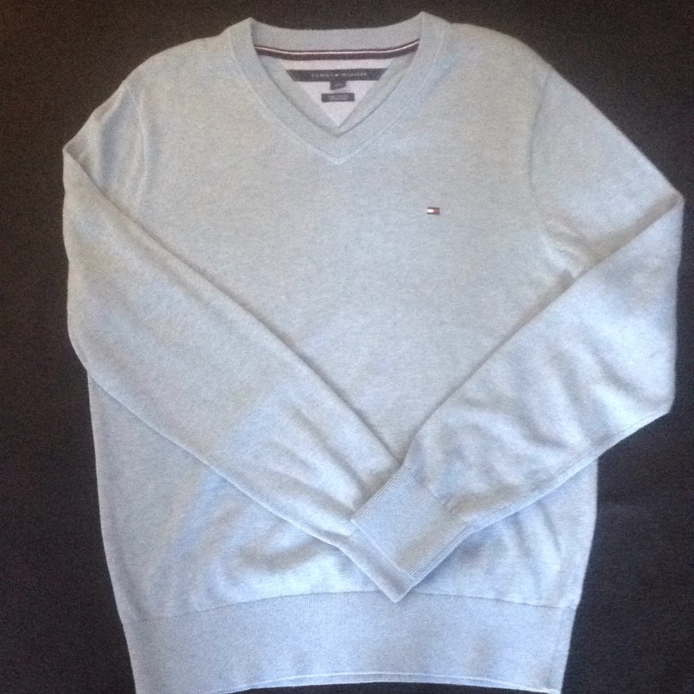 Tommy Hilfiger Cotten cashmere v-neck sweater